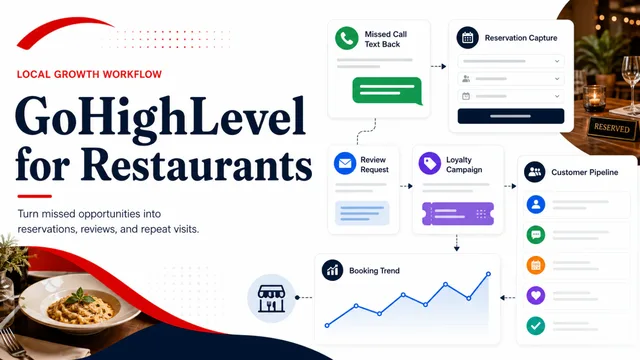 GoHighLevel for Restaurants: Boost Sales & Automate Operations guide image