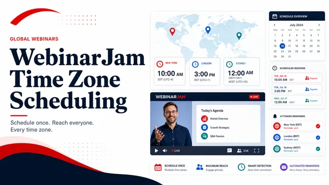 Unlocking Global Opportunities: Master Time Zone Scheduling with WebinarJam guide image