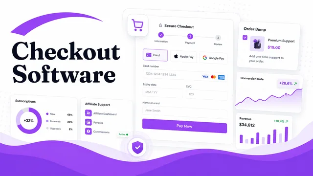 Checkout Software software category illustration