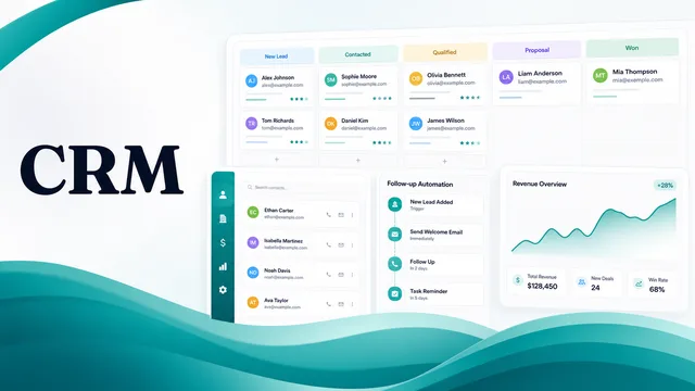 CRM software category illustration