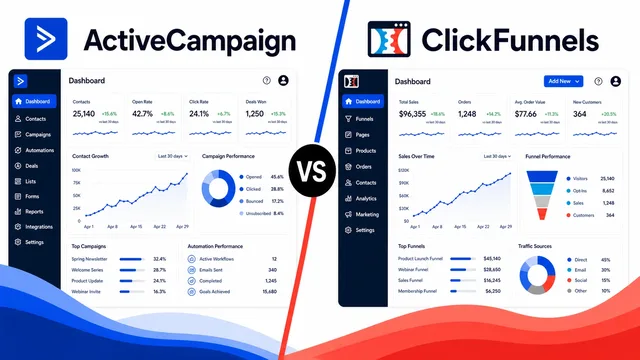 ActiveCampaign Vs ClickFunnels guide image
