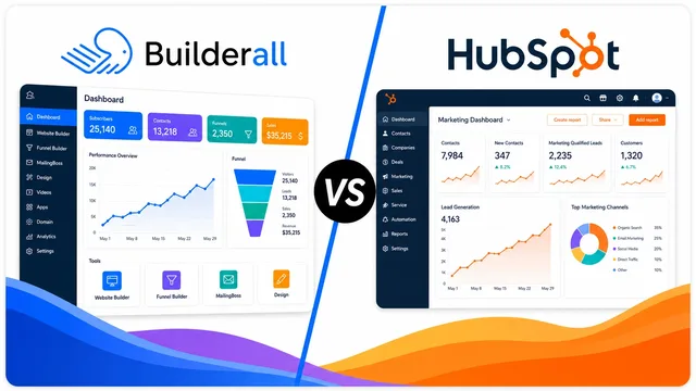 Builderall vs HubSpot: Funnel Builder or CRM King? guide image
