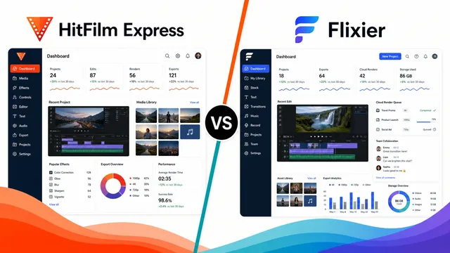 The Ultimate Showdown: HitFilm Express vs Flixier – A Detailed Comparison guide image