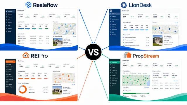 Realeflow vs LionDesk vs REIPro vs PropStream
