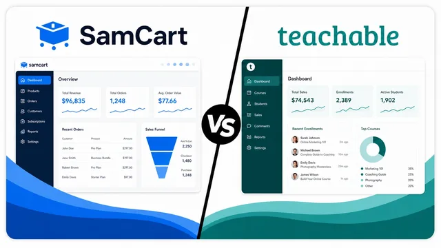 SamCart vs. Teachable: A Comprehensive Comparison for Your Online Business guide image