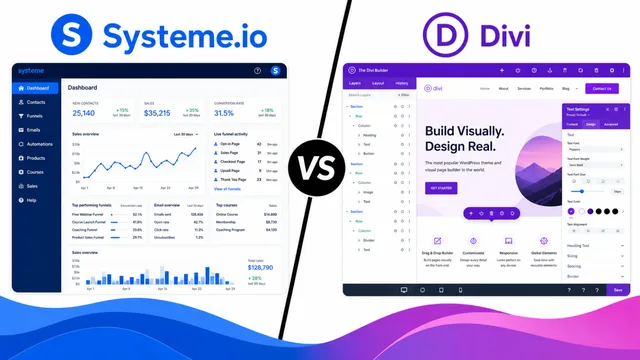 Systeme.io vs Divi – A Comprehensive Comparison