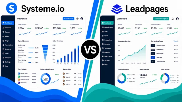 Systeme.io vs. Leadpages: A Comprehensive Comparison guide image