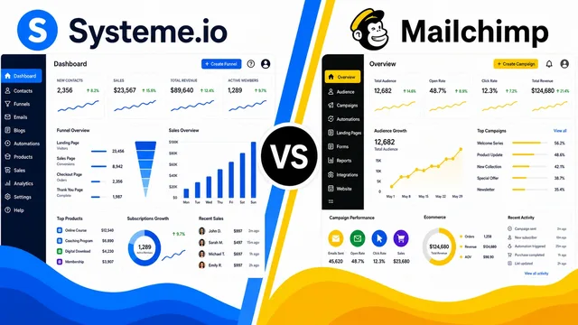Systeme.io vs Mailchimp: A Detailed Comparison guide image