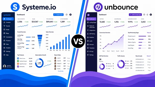 Systeme.io vs Unbounce: A Comprehensive Comparison guide image