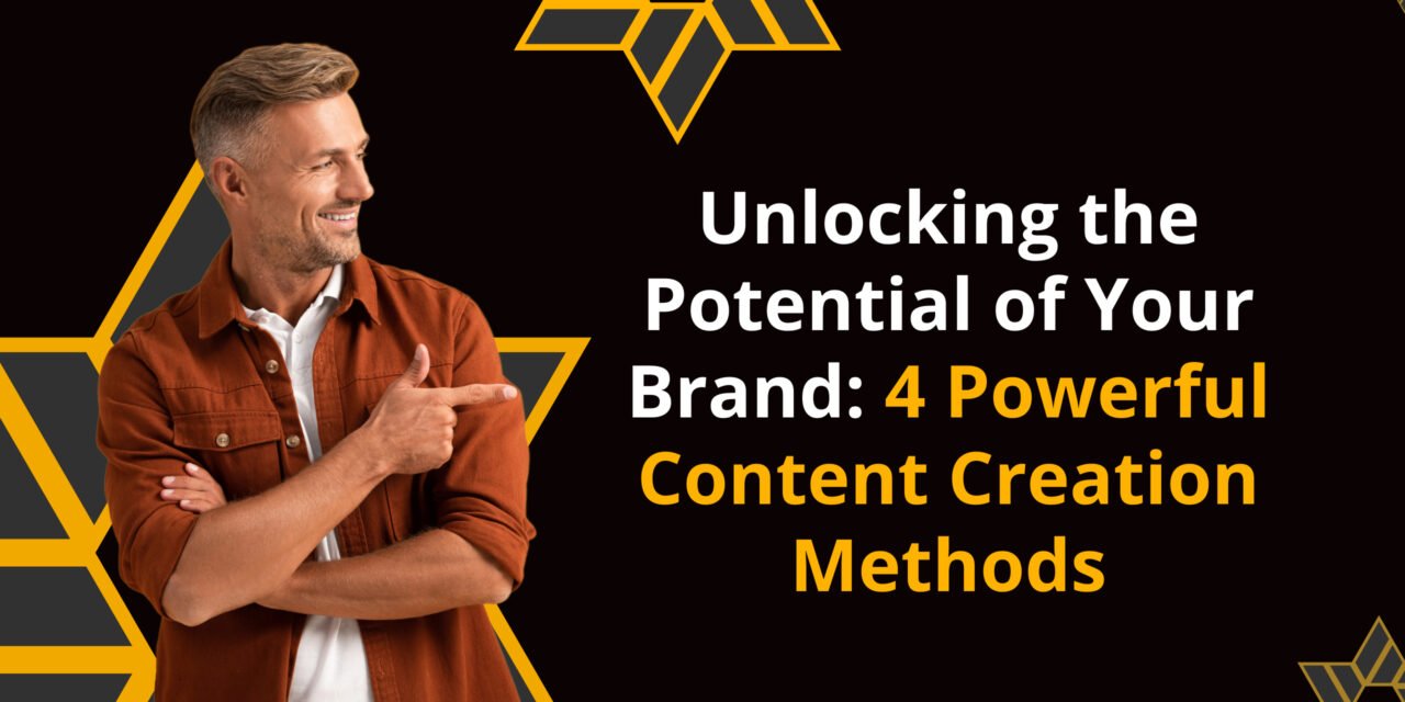 Unlocking the Potential of Your Brand: 4 Powerful Content Creation Methods
