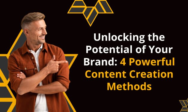 Unlocking the Potential of Your Brand: 4 Powerful Content Creation Methods